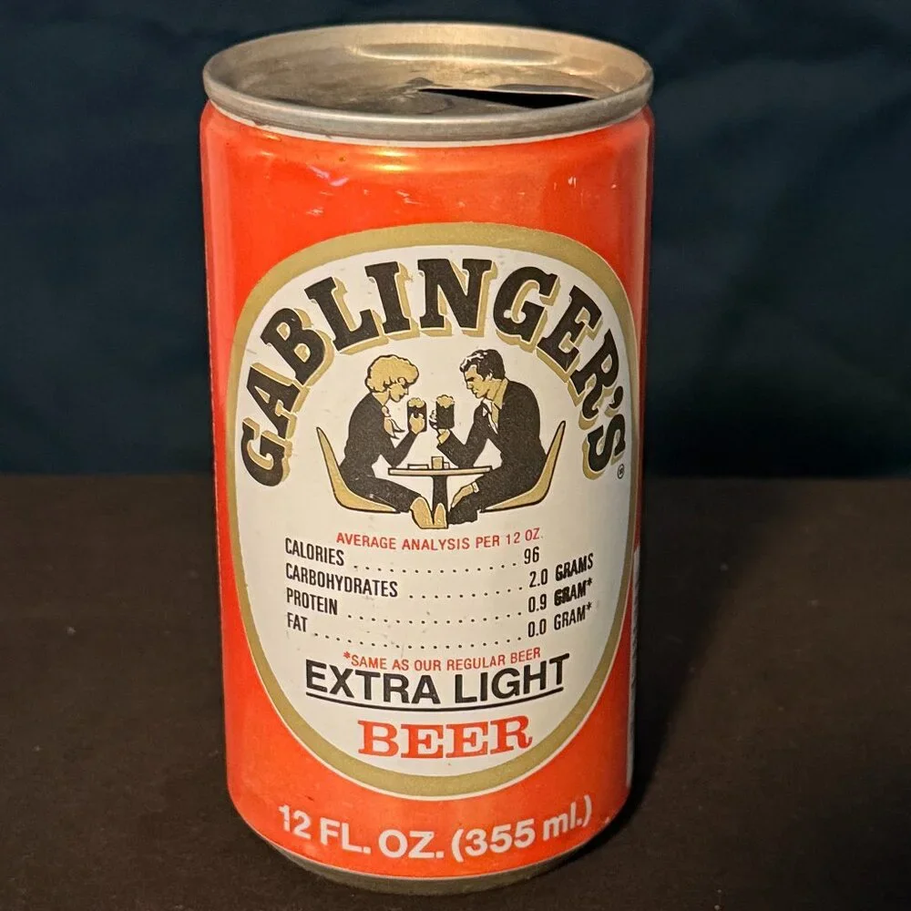 Gablinger's Extra Light Vintage Beer cans - Set of three